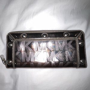 Authentic Michael Kors Metallic Wallet